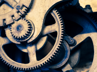 Close up clock gears dial 3 - the time free wallpaper