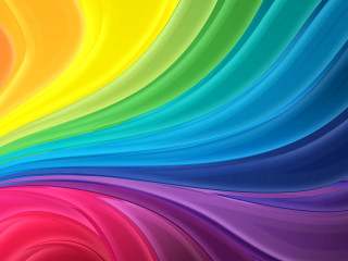 Colorful rainbow wave ultrafine moon - triadic free wallpaper for desktop