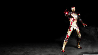 Man suit red lights hands - smoke behind free wallpaper