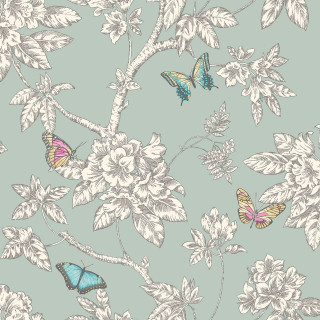 Blue white wallpaper butterflies flowers - butterfly free wallpaper for tablet