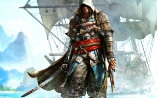 Man pirate costume sword standing - aaa game free wallpaper for desktop