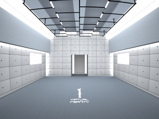 White room constructivism ambient occlusion - a white door free wallpaper