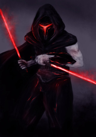 Man suit red saber glowing - a dark suit free wallpaper