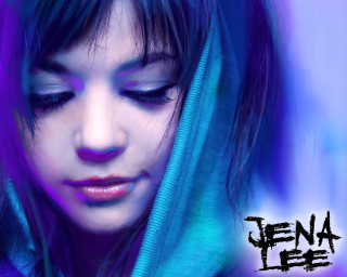 Woman blue hair hoodie dena - photoshop free wallpaper