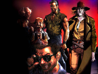 Group man hat sunglasses standing - bill sienkiewicz free wallpaper