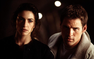 Man woman dark room ceiling - neo free wallpaper