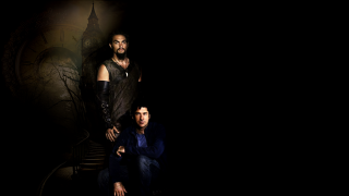 Two men dark room clock - two man free wallpaper for desktop