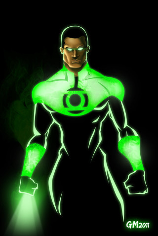 Green lantern afrofuturism bald energy - green light free wallpaper