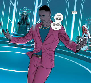 Man pink suit holding shoes - benjamin marra free wallpaper for tablet