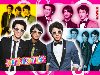 Jonas brothers sunglasses pink background - colourful free wallpaper