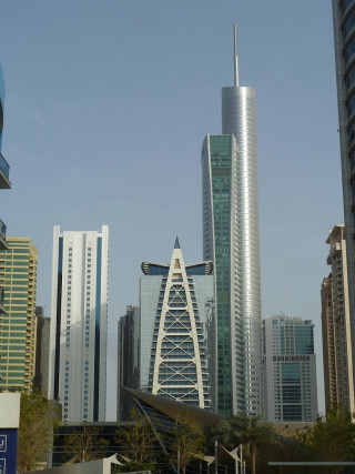 City clocktower blue sky modernism - free architecture wallpaper for mobile