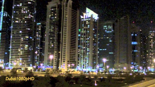 City skyline night train passing - a train free wallpaper