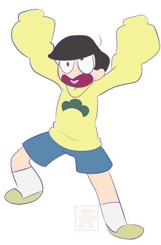 Cartoon hat yellowshirt blueshorts blackbackground - action painting free wallpaper for mobile