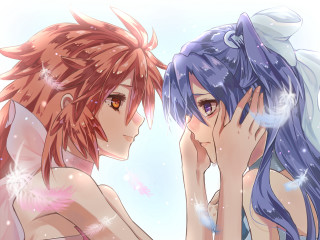 Anime characters blush wings hair - amano free wallpaper