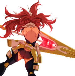 Woman red hair large object - epsylon point free wallpaper for tablet