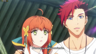 Anime characters standing caption middle - a caption in the middle of the picture free wallpaper