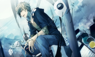 Man bench city traffic light - a man free wallpaper for desktop