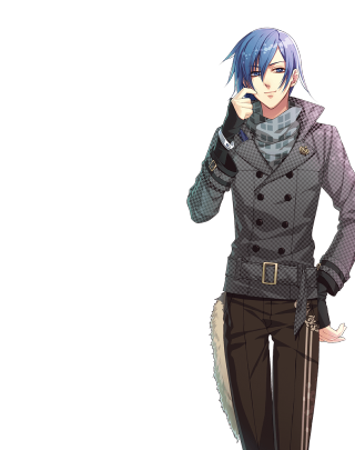 Man trenchcoat cellphone furrytail bluehair - 2 d sprite free wallpaper for mobile