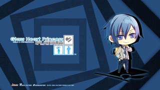 Bluehair backpack chibi male smile - design free wallpaper