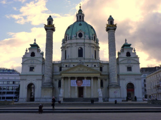 Dome towers castle cityscape sunset - carl hoppe free wallpaper