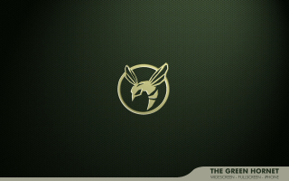 Green hornet gold emblem polka - a gold emblem free wallpaper