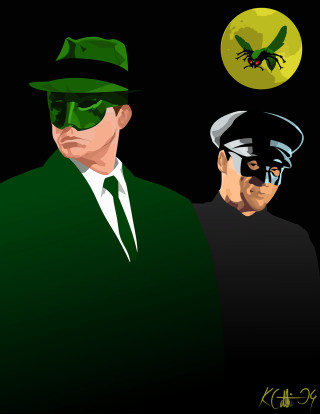 Two men green suits hats - two man free wallpaper for mobile