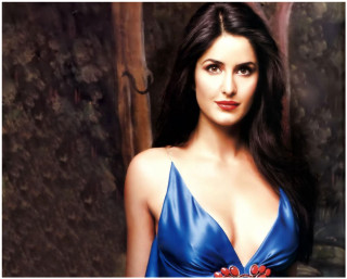 Woman blue dress mirror door - a mirror behind her free wallpaper