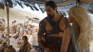 Man woman tent desert people - epic scene free wallpaper