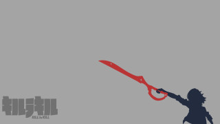 Woman holding giant red scissors - her hand and a gun free wallpaper for desktop