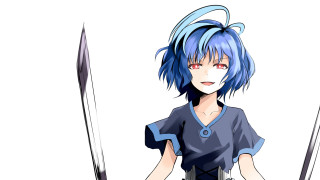 Blue haired woman swords yandere - a blue hair free wallpaper