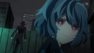 Blue hair hat city night - a city free wallpaper for desktop