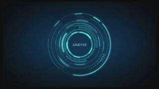 Jarvs circular logo blue green - imax 70 mm footage free wallpaper