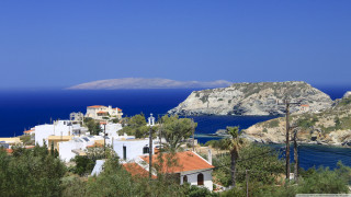 Village mountain water view scenery - a small village free wallpaper