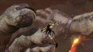 Person holding horse hand fire - epic scale free wallpaper