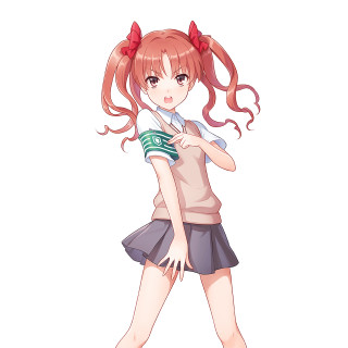 Girl red hair bow hands - neogeo free wallpaper for tablet