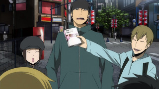 Group people street holding paper - each other holding free wallpaper