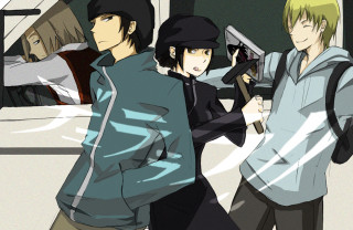 Group people holding guns posing - ada gladys killins free wallpaper