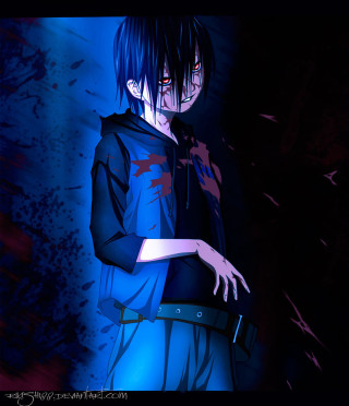 Man knife blue background blood - cedric seaut keos masons free wallpaper for tablet