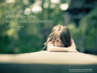 Little girl ledge quote blurry - a ledge free wallpaper