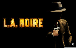 Man suit hat gun la - noir free wallpaper