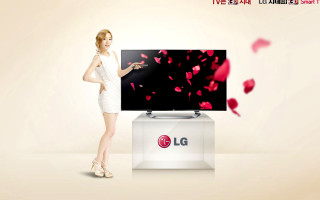 Woman tv red rose petals - screen free wallpaper