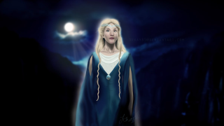 Woman blue dress dark light - ada gladys killins free wallpaper