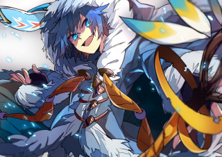 Person sword feather white outfit - a white outfit free wallpaper