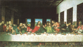 Renaissance painting group people eating - renaissance oil painting free wallpaper
