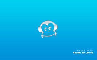 Monkey sad face blue background - a caption below free wallpaper