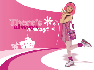 Pink haired girl pink dress - northwest free wallpaper