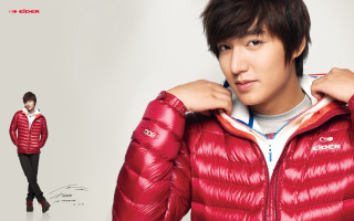 Man in red jacket pose - his jacket free wallpaper