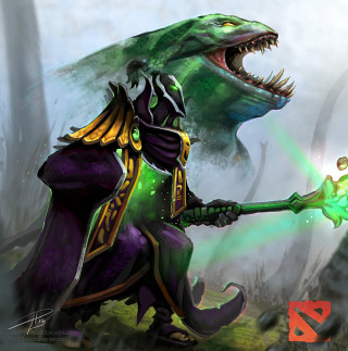Green purple dragon green light - free fantasy wallpaper for tablet