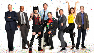 Group people standing confetti cones - dan scott free wallpaper