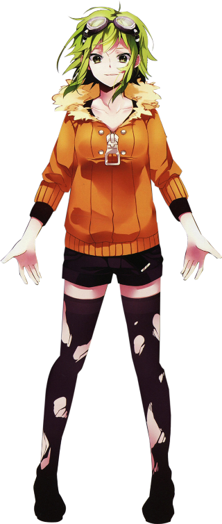 Woman green hair brown shirt - orange free wallpaper for mobile